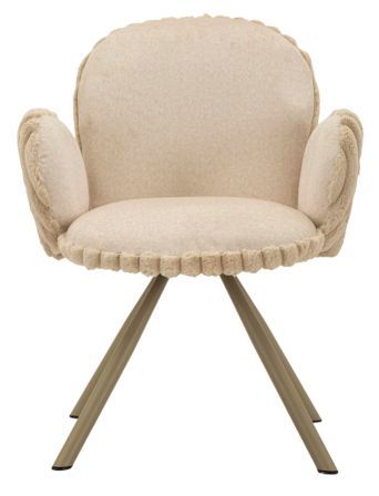 Lot de 2 chaises Stockholm - crème design contemporain