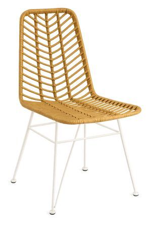 Chaise TAKA – Rotin naturel synthétique et acier