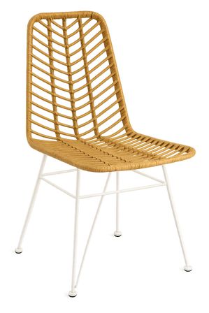 Chaise TAKA – Rotin naturel synthétique et acier