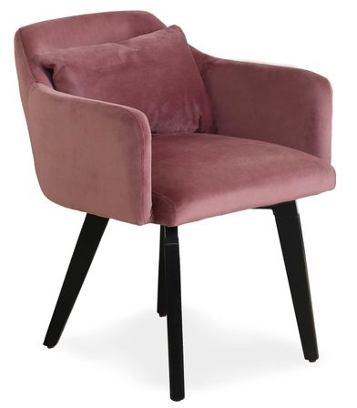 Chaise velours rose Gabby