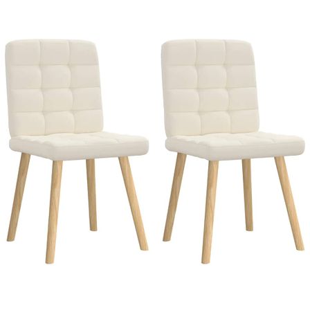 Chaises à manger lot de 2 Lin