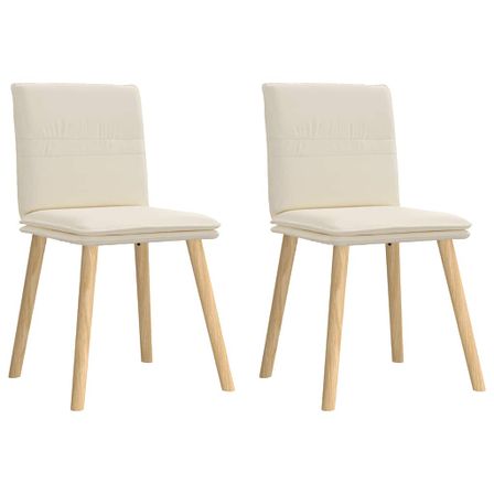 Chaises à manger lot de 2 Lin