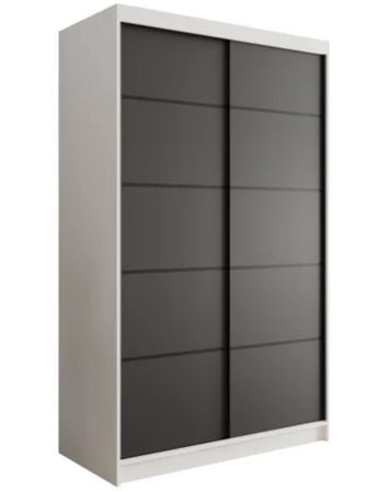 Armoire coulissante 2 portes ANLY 120 cm – Compacte, moderne et fonctionnelle