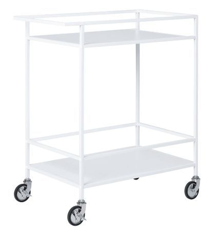 Chariot de bar VITA – Bois naturel ou métal noir/blanc