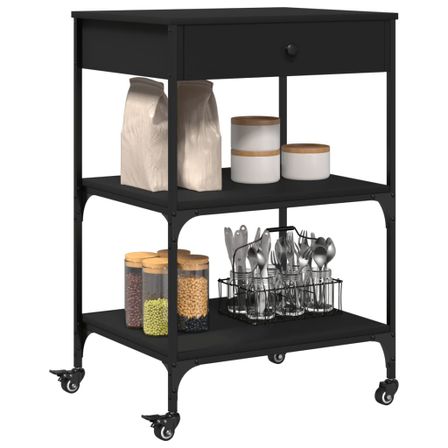 Chariot de cuisine 1 tiroir Kinka L 60 x H 90 x P 48 cm – Mobilité et rangement pratique