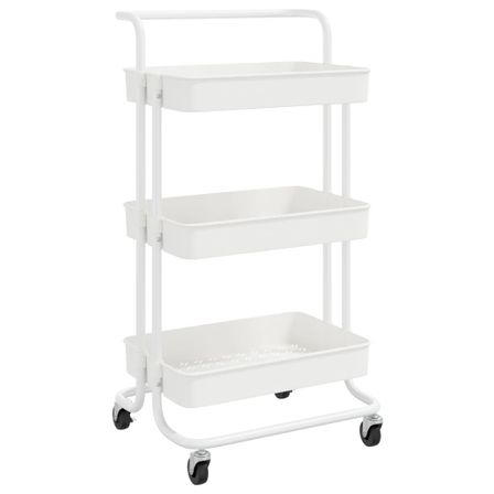 Chariot de cuisine 3 niveaux en métal Luiza 42 cm - Compact et pratique