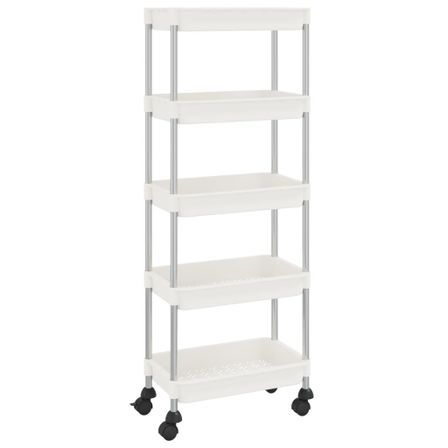 Chariot de cuisine 5 niveaux en métal Luiza 40 cm - Compact et pratique