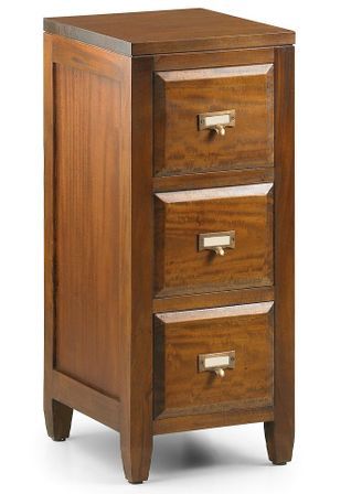 Chiffonnier 3 tiroirs en bois d'acajou massif FALKANE
