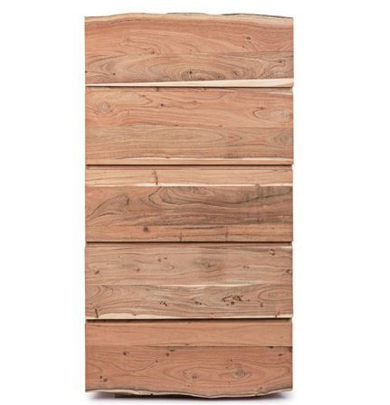 Chiffonnier 5 tiroirs KERIA 70 cm - Bois massif d'acacia
