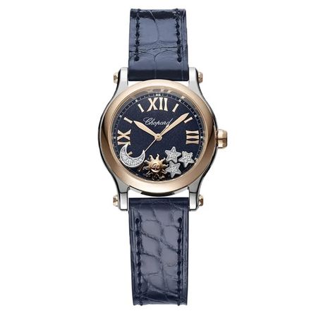 Chopard Happy Sport Automatic - Sun Moon And Stars Collection W/diamonds 278573-6027