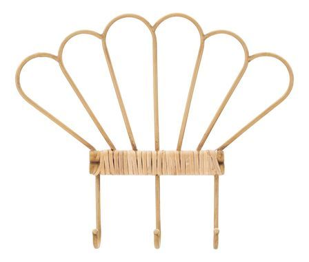 Cintre mural panama à 3 crochets, 37,5 x 5 x 32,5 cm