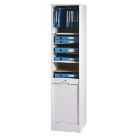 Classeur à rideau OFFICE 172 cm – Armoire haute pour dossiers suspendus avec étagères réglables