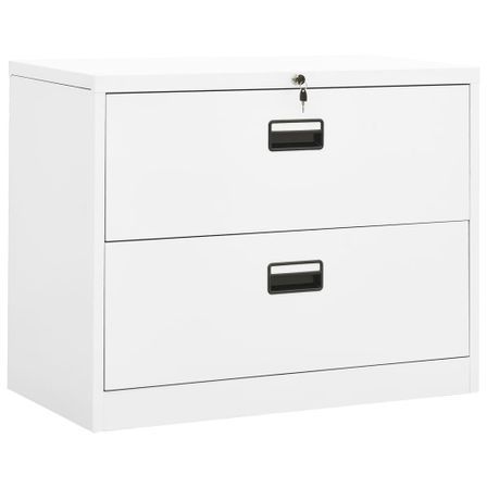 Classeur Blanc 90x46x72,5 cm Acier
