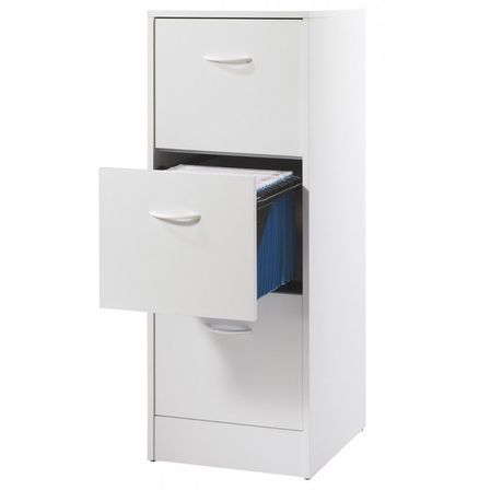 Classeur bureau 3 tiroirs OFFICE 108 cm – Rangement vertical pour dossiers suspendus