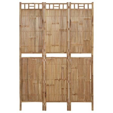 Cloison de séparation 3 panneaux Bambou 120x180 cm