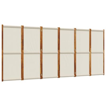 Cloison de séparation 6 panneaux gris clair 420x180 cm