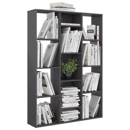 Cloison de séparation Gris brillant 100x24x140 cm