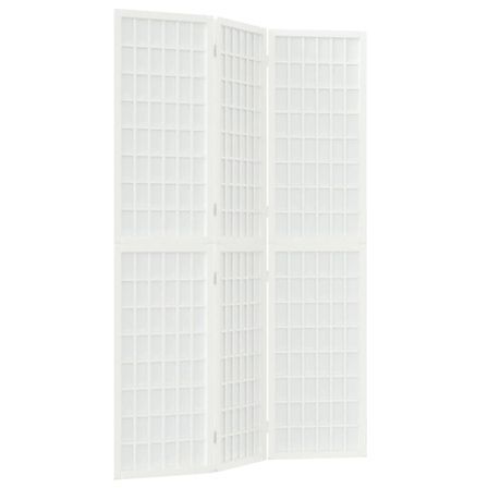 Cloison de séparation pliable 3 panneaux 120x170 cm Blanc