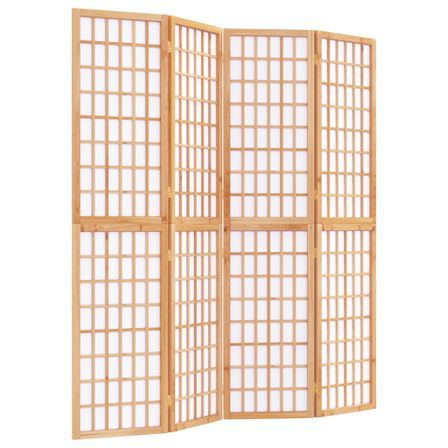 Cloison de séparation pliable 4 panneaux 160x170 cm