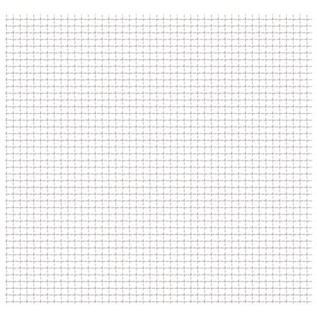 Clôture de jardin sertie Acier inoxydable 50x50 cm 11x11x2 mm