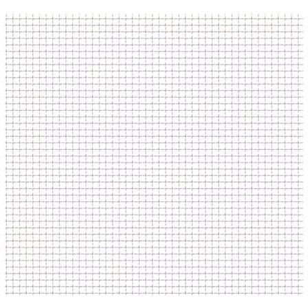 Clôture de jardin sertie Acier inoxydable 50x50 cm 21x21x2,5 mm