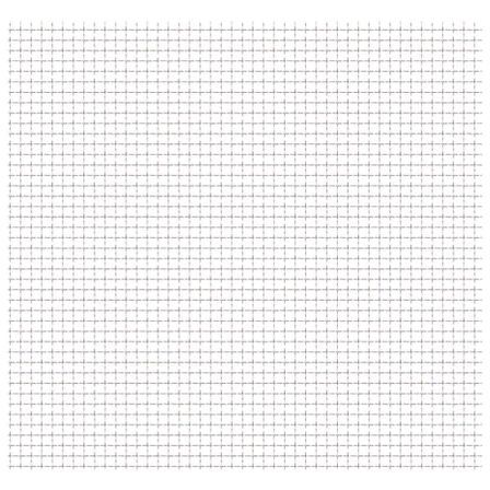 Clôture de jardin sertie Acier inoxydable 50x50 cm 31x31x3 mm