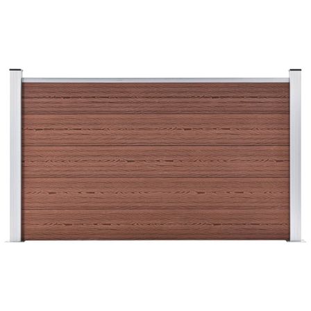 Clôture de jardin WPC 180x105 cm Marron