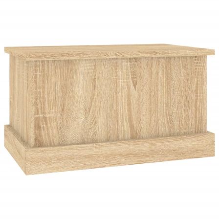 Coffre de rangement en bois Homira L 50 x H 28 x P 30 cm - Classique et intemporel