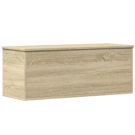Coffre de rangement en bois Runika L 90 x H 35 x P 35 cm – Compact et pratique