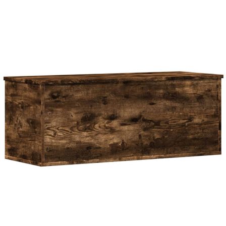Coffre de rangement en bois Runika L 90 x H 35 x P 35 cm – Compact et pratique