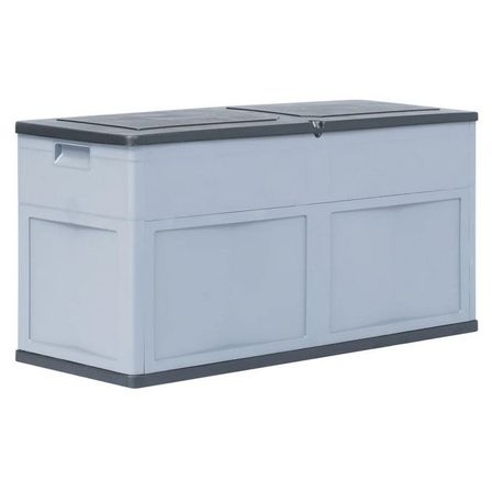 Coffre de rangement jardin plastique gris Cedar