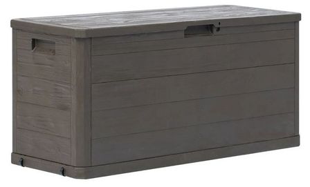 Coffre de rangement plastique marron Nited 117 cm