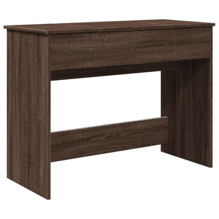 Coiffeuse avec miroir chêne marron 100x45x76 cm