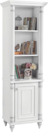 Colonne bibliothèque blanche Romantika 58 cm