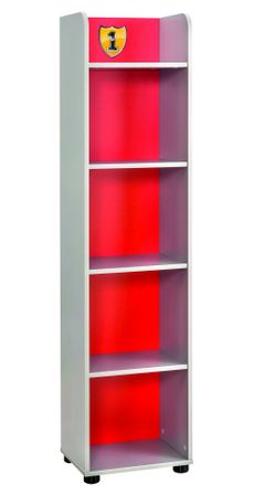 Colonne de rangement pour enfant rouge Racing Kup 160 cm