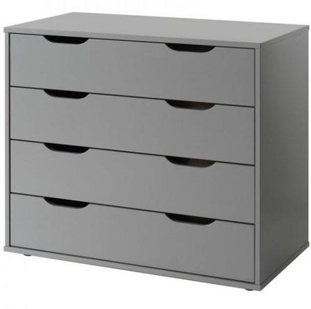 Commode 2 portes pin massif gris Pinie 2
