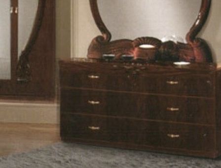 Commode 3 tiroirs bois brillant acajou Proud