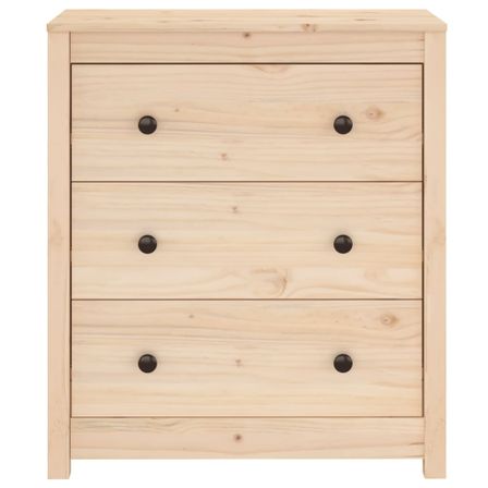 Commode 3 tiroirs en pin massif – Collection Aloska