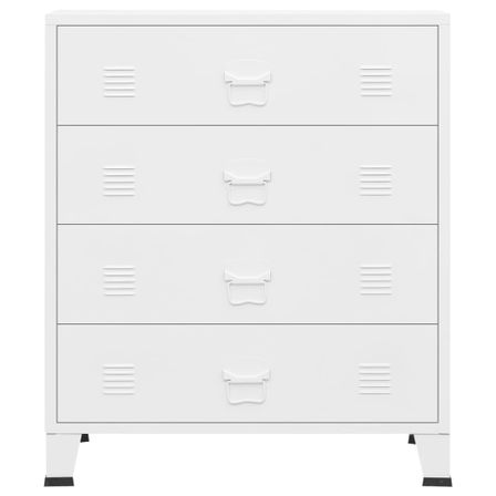 Commode 4 tiroirs métal Kibane 78 cm - Style industriel