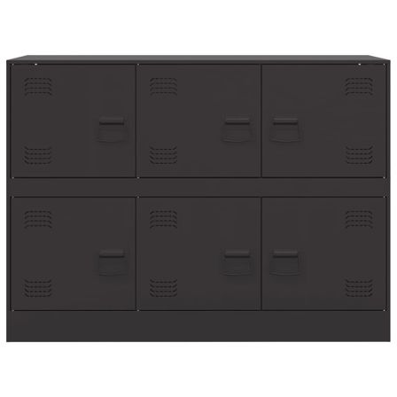 Commode à 6 casiers en acier Klavin 99 cm - Style industriel