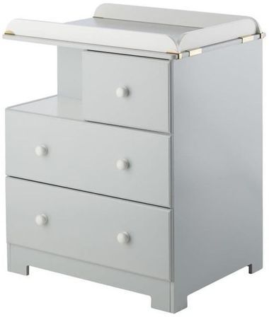 Commode à langer bois gris Bali