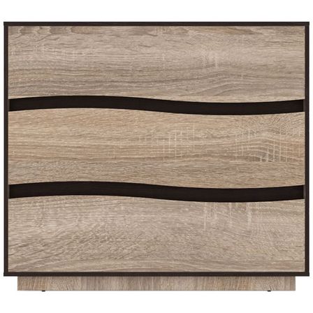 Commode chêne clair3 tiroirs Eneva 157 cm