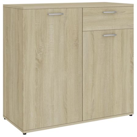 Commode Chêne sonoma 80x36x75 cm 2