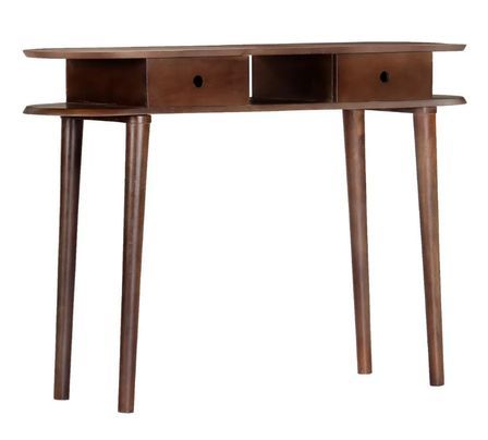Console 2 tiroirs acacia massif foncé Sopra