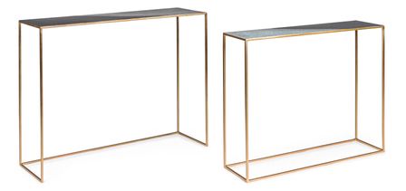Console en acier multicolore Ida - Lot de 2