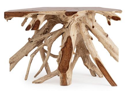 Console en racines de teck naturelles ZANDA 120 cm