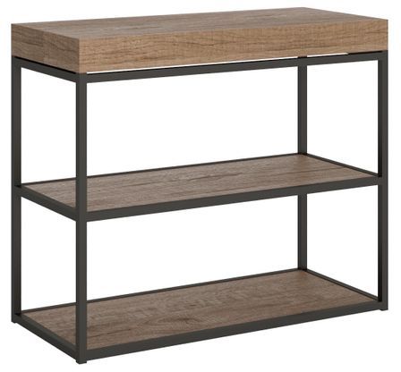 Console extensible avec étagères Spacio