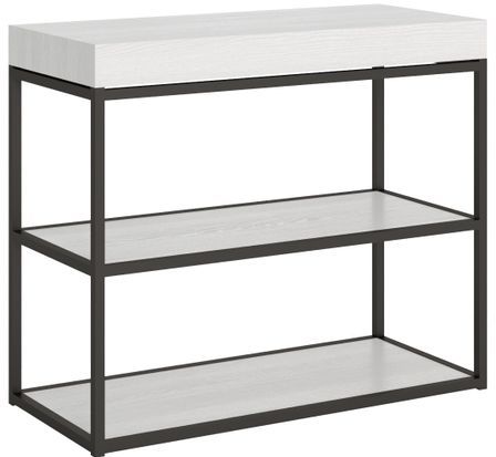 Console extensible avec étagères Spacio