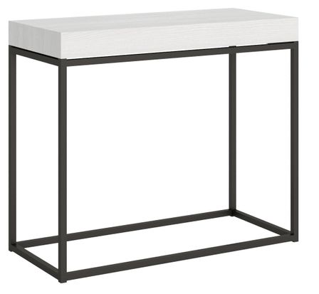 Console extensible bois et acier Noro