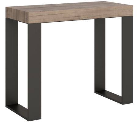 Console extensible bois et acier Tiroz